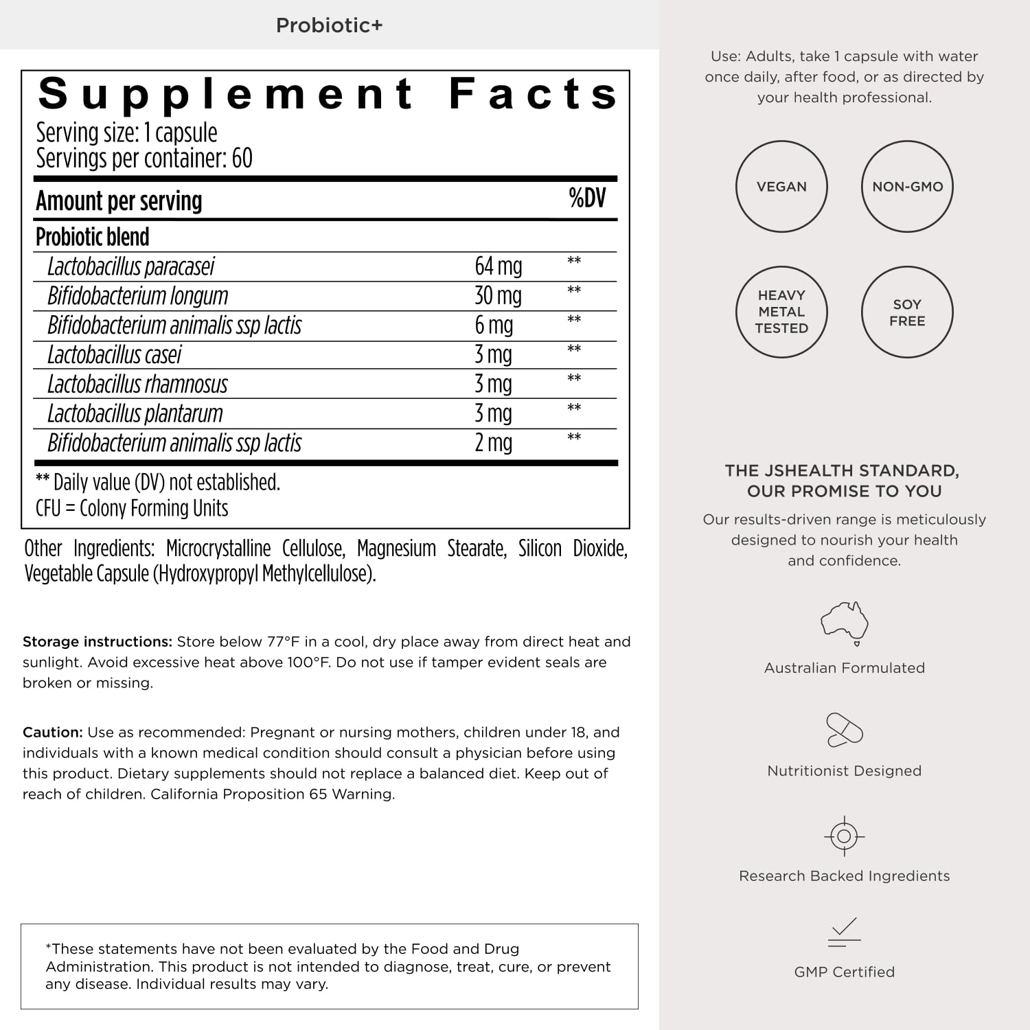 JSHealth envase en estantería de cocina para almacenamiento diario