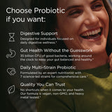JSHealth etiqueta nutricional en primer plano con información de cepas