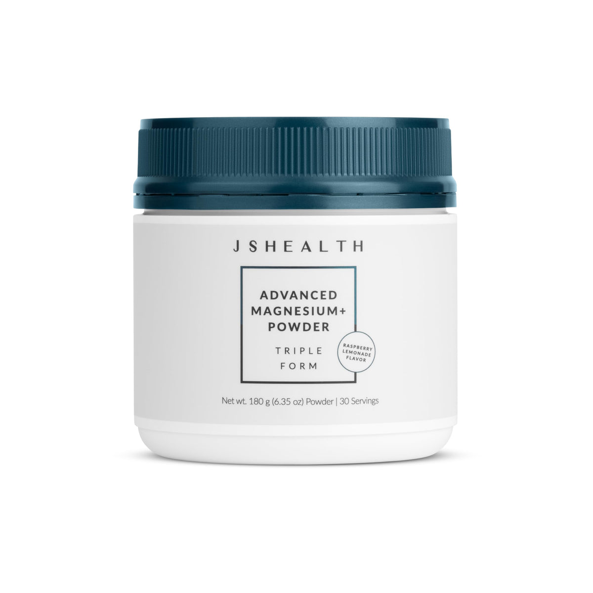 Envase JSHealth Magnesium Powder for Sleep visto de frente, presentación clara y beneficios