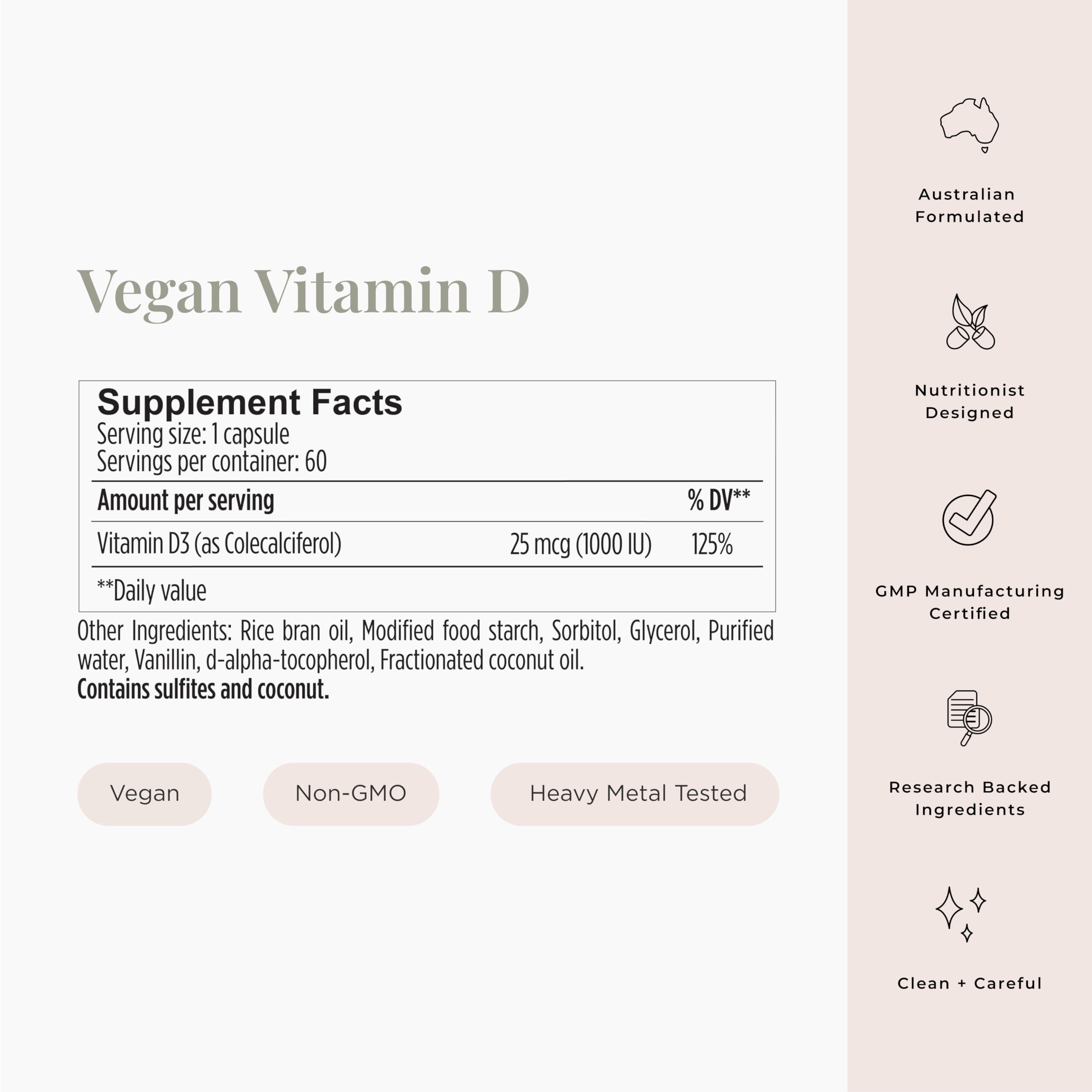 JSHealth etiqueta con información de ingredientes y certificaciones claras