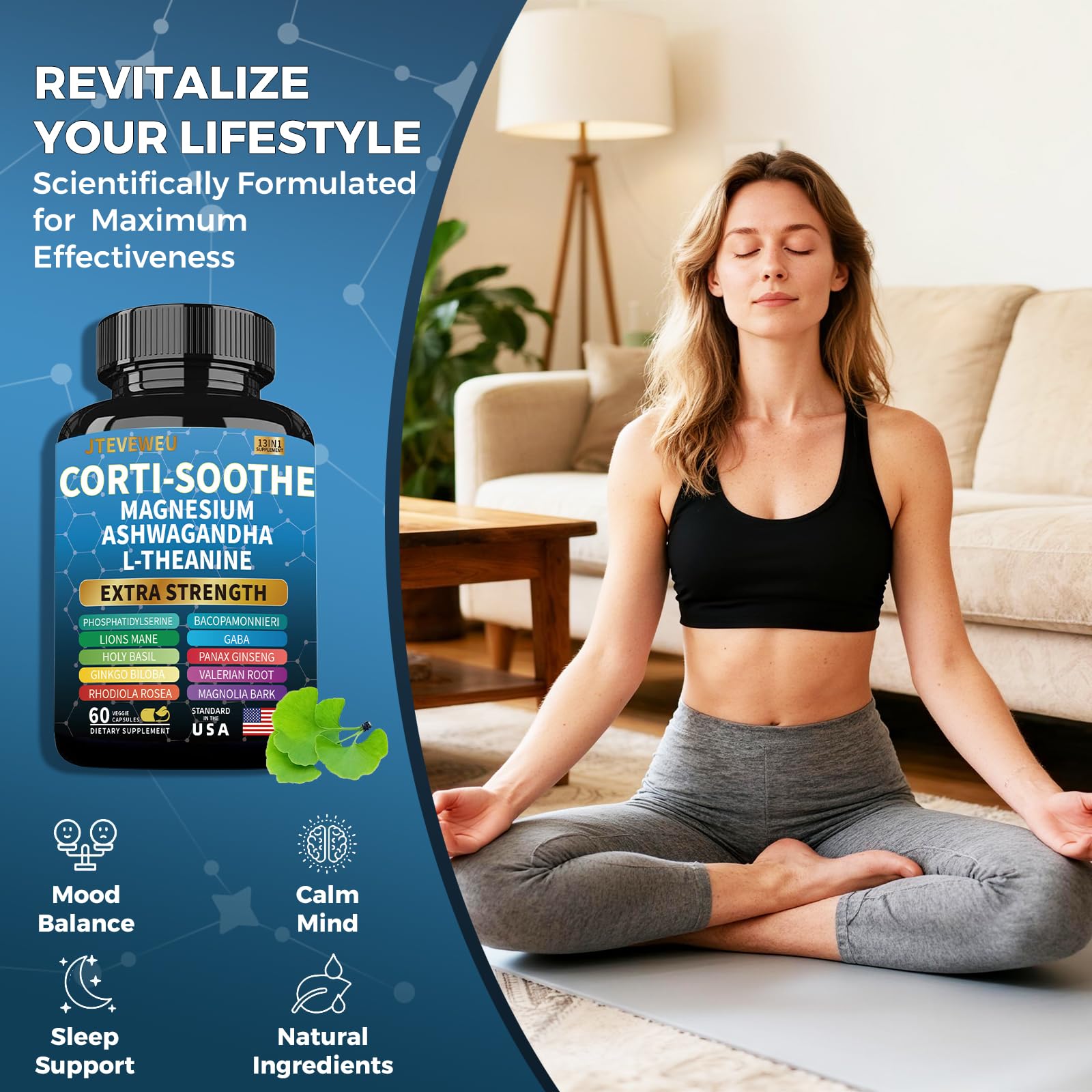 JTEVEweu Corti-Soothe botella junto a objetos para escala clara
