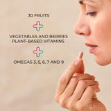 Juice Plus+ brócoli en detalle resaltando nutrientes concentrados