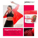 Juice Plus+ familia disfrutando las gominolas y conveniencia diaria