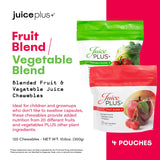 Juice Plus+ niños tomando gominolas con supervisión, aceptación familiar