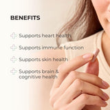 Juice Plus+ textura del polvo de frutas y bayas para evidencia de ingredientes integrales