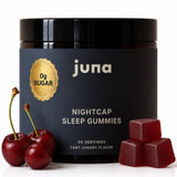 Juna Nightcap frontal del envase mostrando formato y diseño informativo