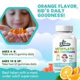 Juneno gomitas en plato con naranja natural mostrando sabor y sin azúcar