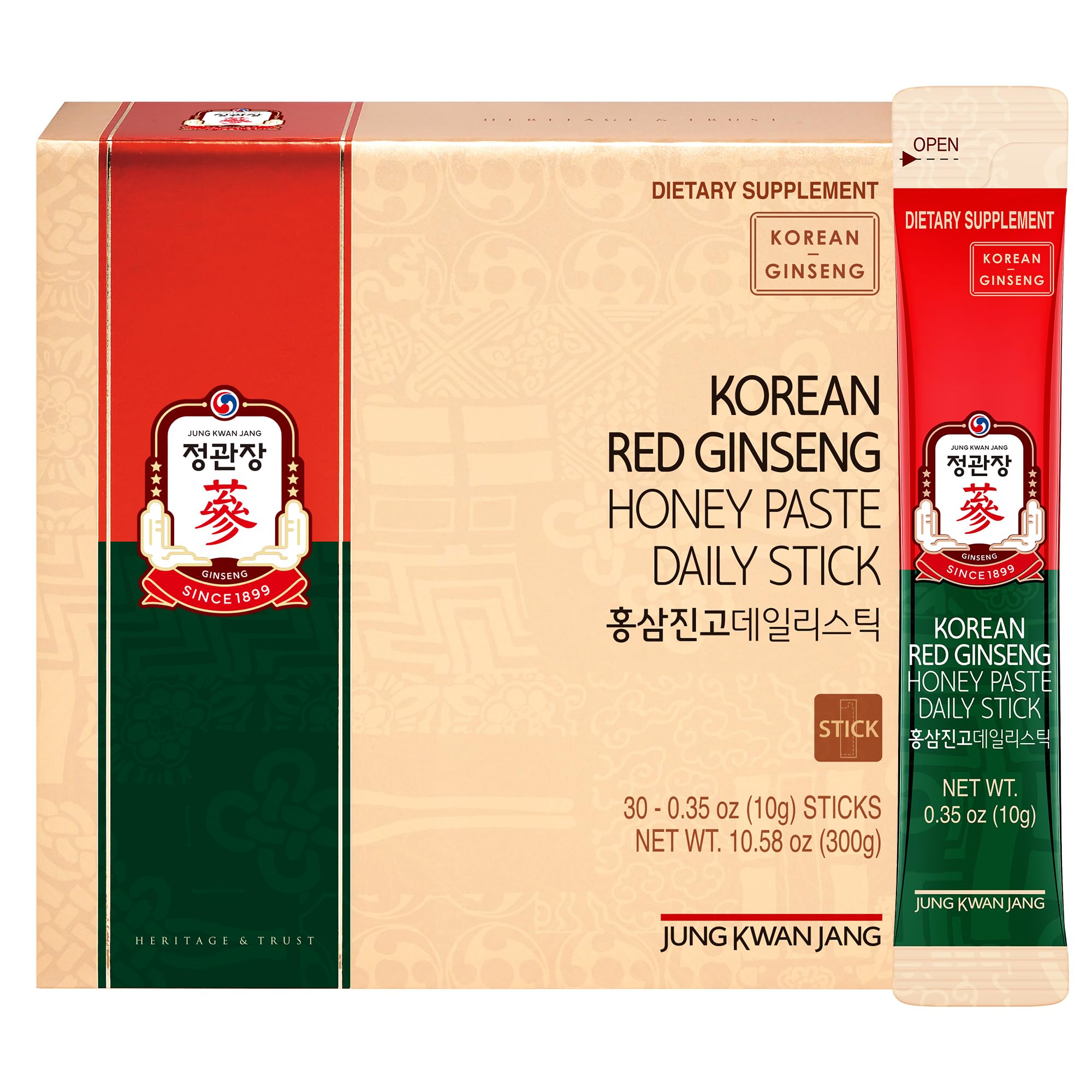 JUNG KWAN JANG empaque frontal mostrando 30 sticks y conveniencia