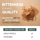 Jungle Powders etiqueta con ingredientes y maltodextrina, transparencia en calidad