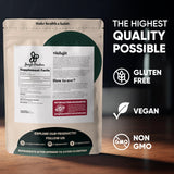 Jungle Powders etiqueta de ingredientes mostrando extracto 10:1 y maltodextrina