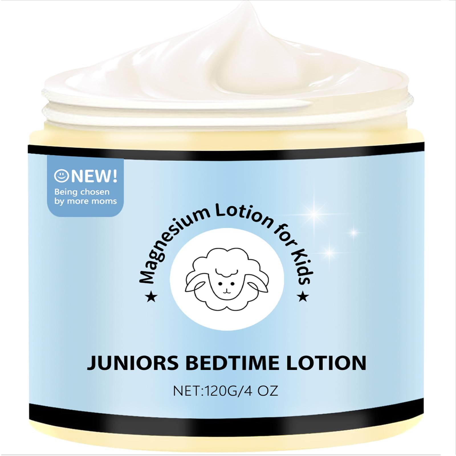 JUNIORS BEDTIME LOTIO frontal del envase mostrando diseño y beneficio calmante