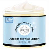 JUNIORS BEDTIME LOTIO frontal del envase mostrando diseño y beneficio calmante