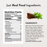 JUST INGREDIENTS etiqueta con lista de ingredientes limpios y sin azúcares añadidos