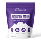 JUST INGREDIENTS frontal del envase mostrando sabor mixed berry y beneficios