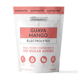 JUST INGREDIENTS empaque frontal mostrando sabor guayaba mango y beneficios