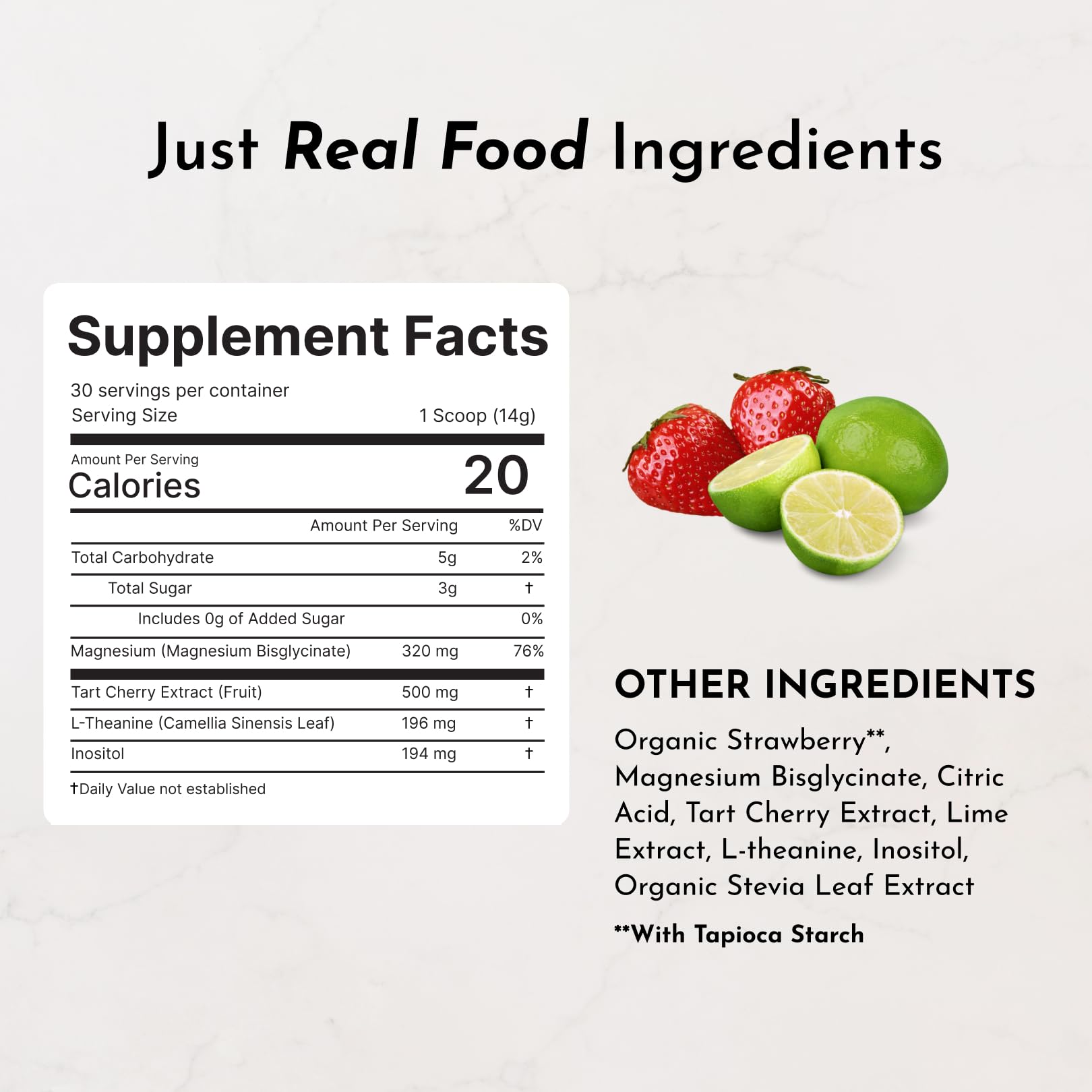 JUST INGREDIENTS ingredientes vegetales naturales en composición clara