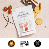 JUST INGREDIENTS uso del sobre en shaker para llevar y beneficio de conveniencia