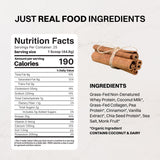 JUST INGREDIENTS etiqueta y talla del envase, información de ingredientes clara