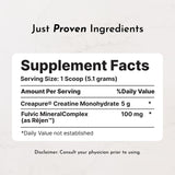 JUST INGREDIENTS polvo micronizado detalle de textura para mezcla rápida