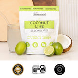 JUST INGREDIENTS textura del polvo Coconut Lime sin grumos para mezcla rápida