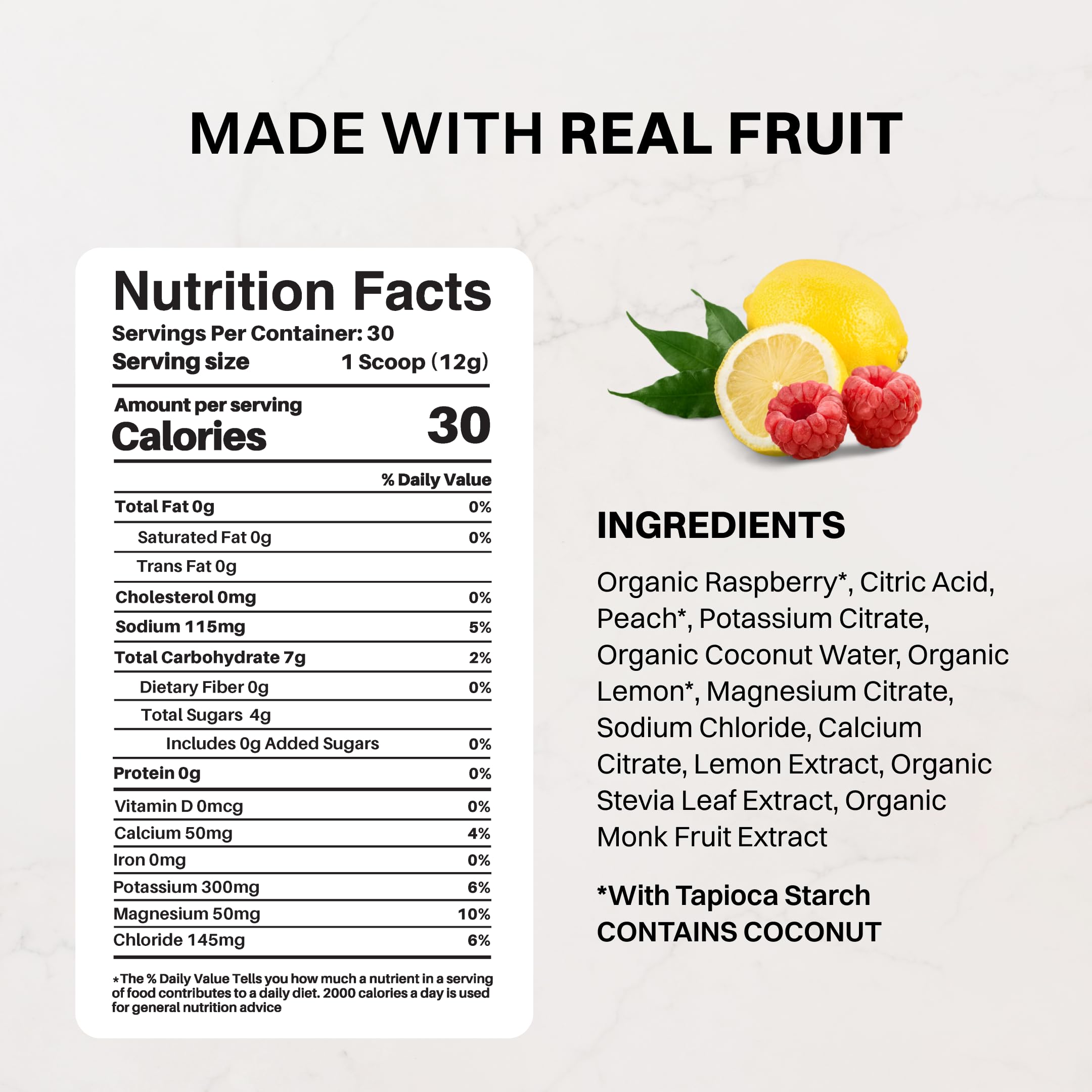 JUST INGREDIENTS vaso preparado con bebida mostrando sabor refrescante