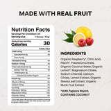 JUST INGREDIENTS vaso preparado con bebida mostrando sabor refrescante