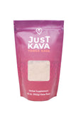 Just Kava envase frontal 16 oz mostrando etiqueta y beneficios