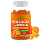 Just Nutrients frasco frontal mostrando gominolas y beneficio para piel