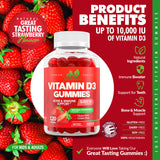 Just Nutrients gomitas en mano para comparar tamaño y facilidad de toma