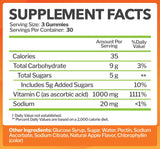 Just Nutrients gomitas junto a objetos de uso diario como recordatorio