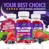 Just Nutrients gomitas sobre mesa en ambiente relajado que sugiere uso nocturno
