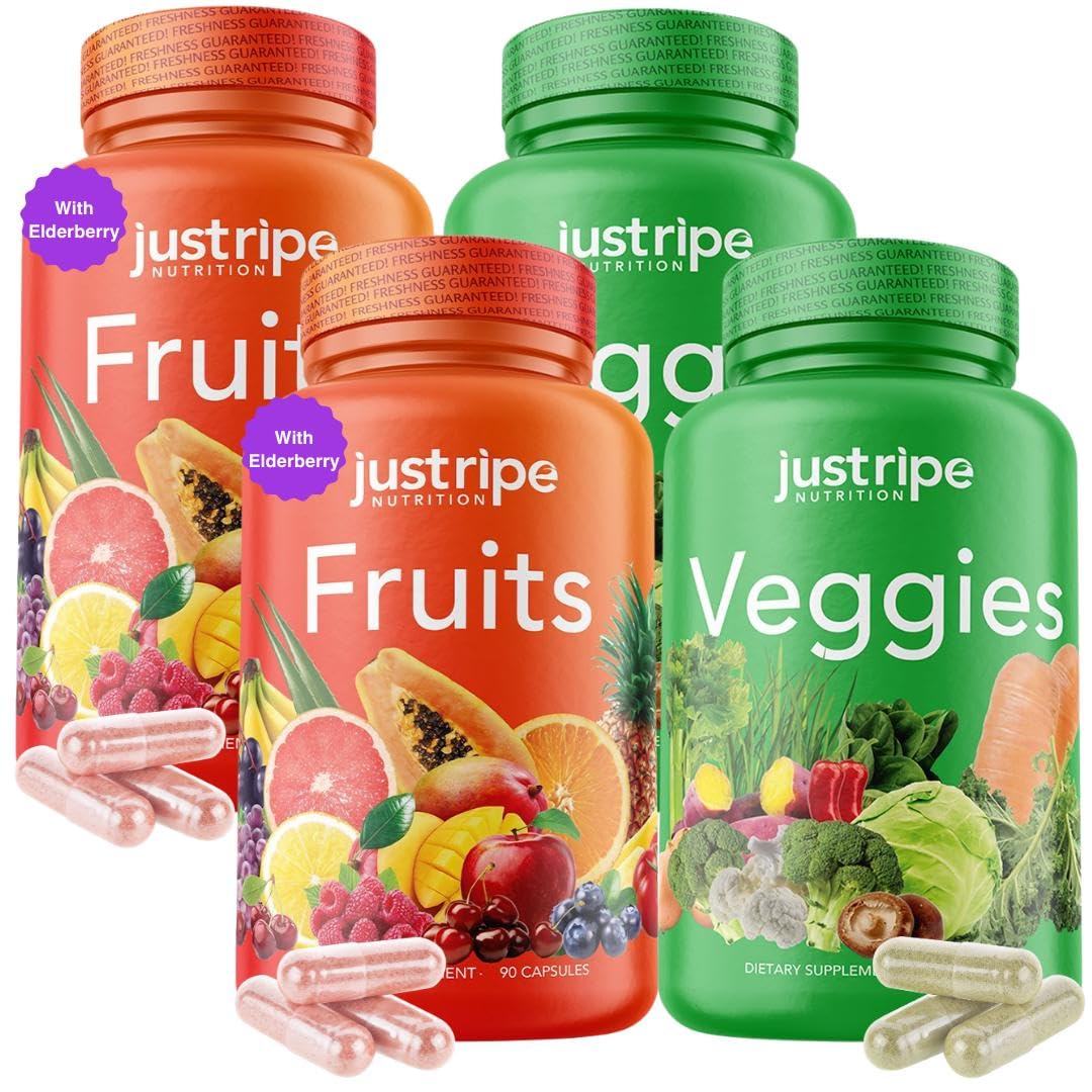 Just Ripe Nutrition frente del empaque mostrando el 2 pack y beneficios naturales