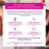 Just Thrive ambientación en desayuno sano que sugiere bienestar