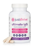 Just Thrive frente del empaque mostrando información clara y beneficio de apoyo intestinal