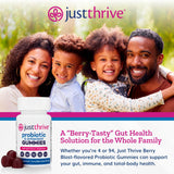 Just Thrive gominola en mano lista para masticar, conveniente para viajes