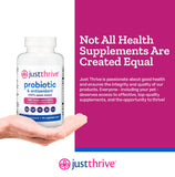 Just Thrive cápsula en la mano mostrando tamaño y facilidad de uso