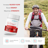 Etiqueta de Juvenon BloodFlow-7 con lista de ingredientes clave visible