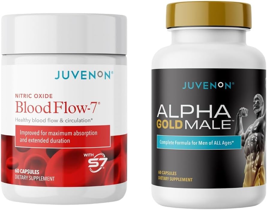 Juvenon envase frontal del bundle con diseño claro y beneficio circulatorio