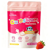 JUYIHEAL gomitas fresa vista frontal con envase claro y beneficio conveniencia