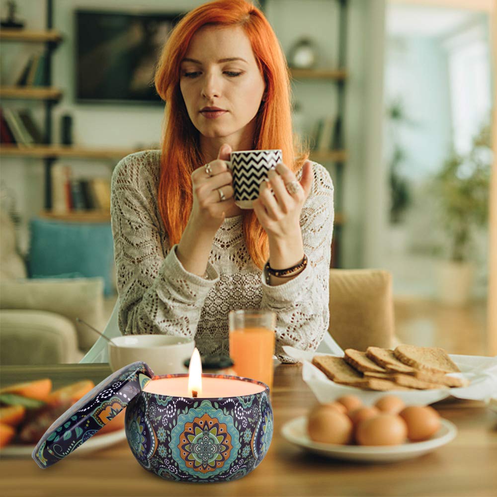 JXDLSQ velas en baño estilo spa, aroma sutil y sereno