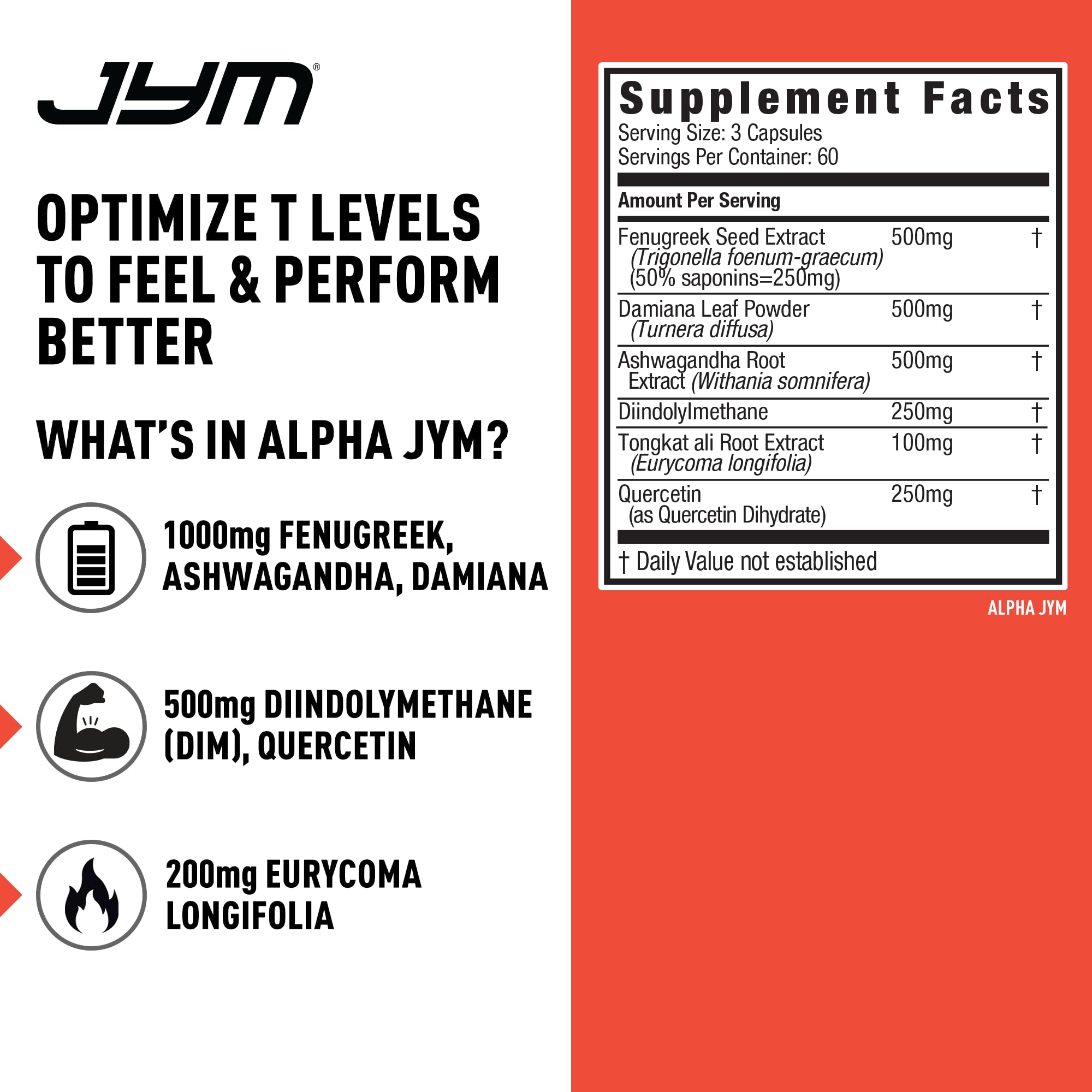 JYM Alpha JYM cápsulas en primer plano mostrando textura y tamaño fáciles de tragar