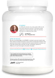 JYM etiqueta nutricional destacando 20 g proteína y 0 azúcares