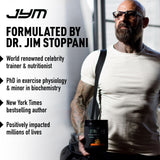 JYM Supplement Science cápsulas en mano para comparar tamaño y dosificación