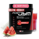 JYM Post JYM bote frontal mostrando etiqueta y beneficios visibles