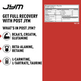 JYM Supplement Science polvo Post JYM textura y solubilidad para mezcla rápida post-entreno