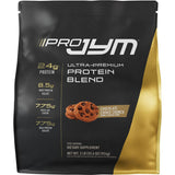 JYM Pro JYM vista frontal del envase mostrando etiqueta y sabor útil
