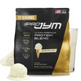 JYM Tahitian Vanilla frasco frontal mostrando etiqueta y beneficios