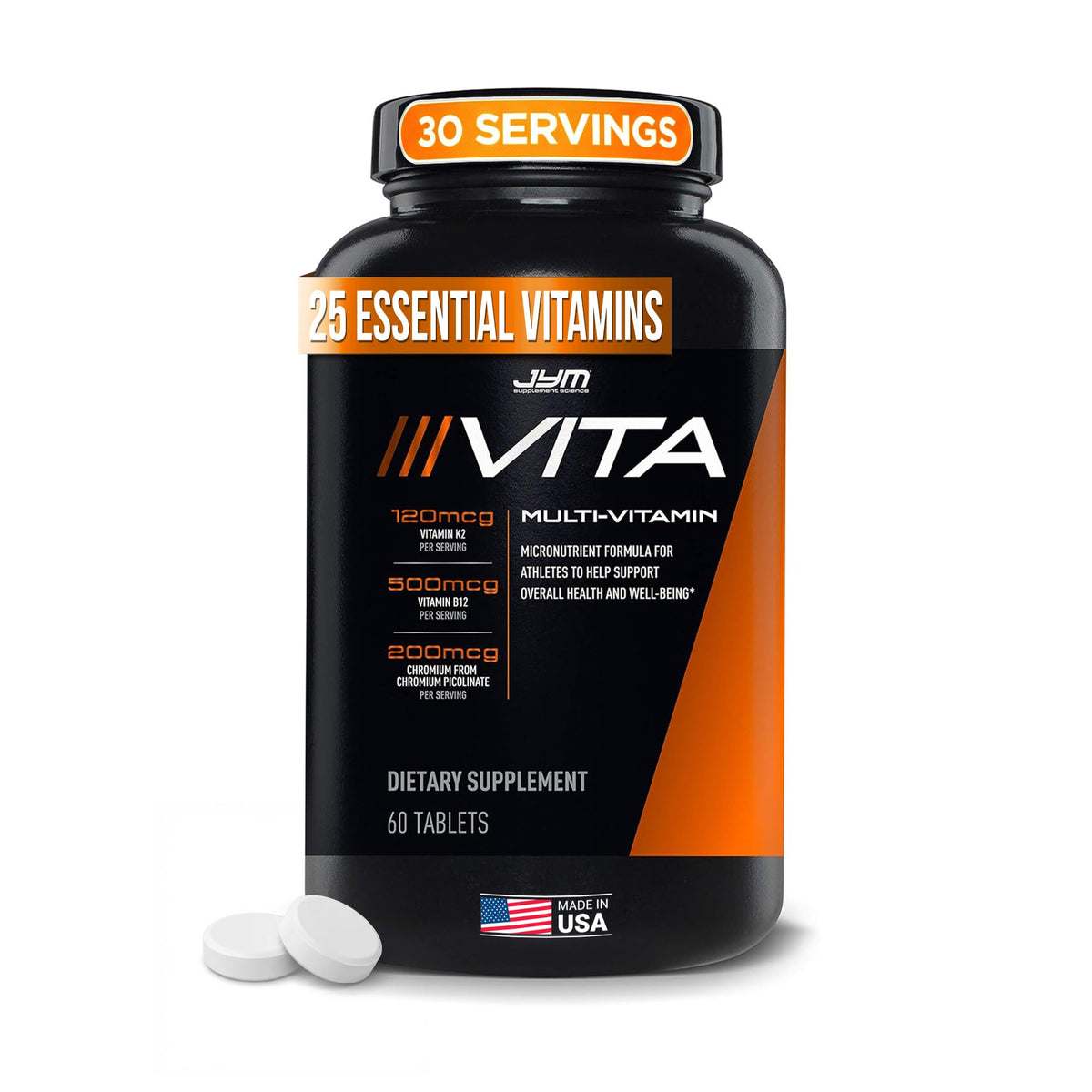 JYM Vita JYM frontal del envase mostrando la marca y beneficios