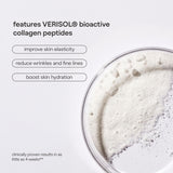 k2o etiqueta de ingredientes con péptidos Verisol y ácido hialurónico destacados