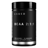 Kaged envase frontal muestra presentación vegana y limpia
